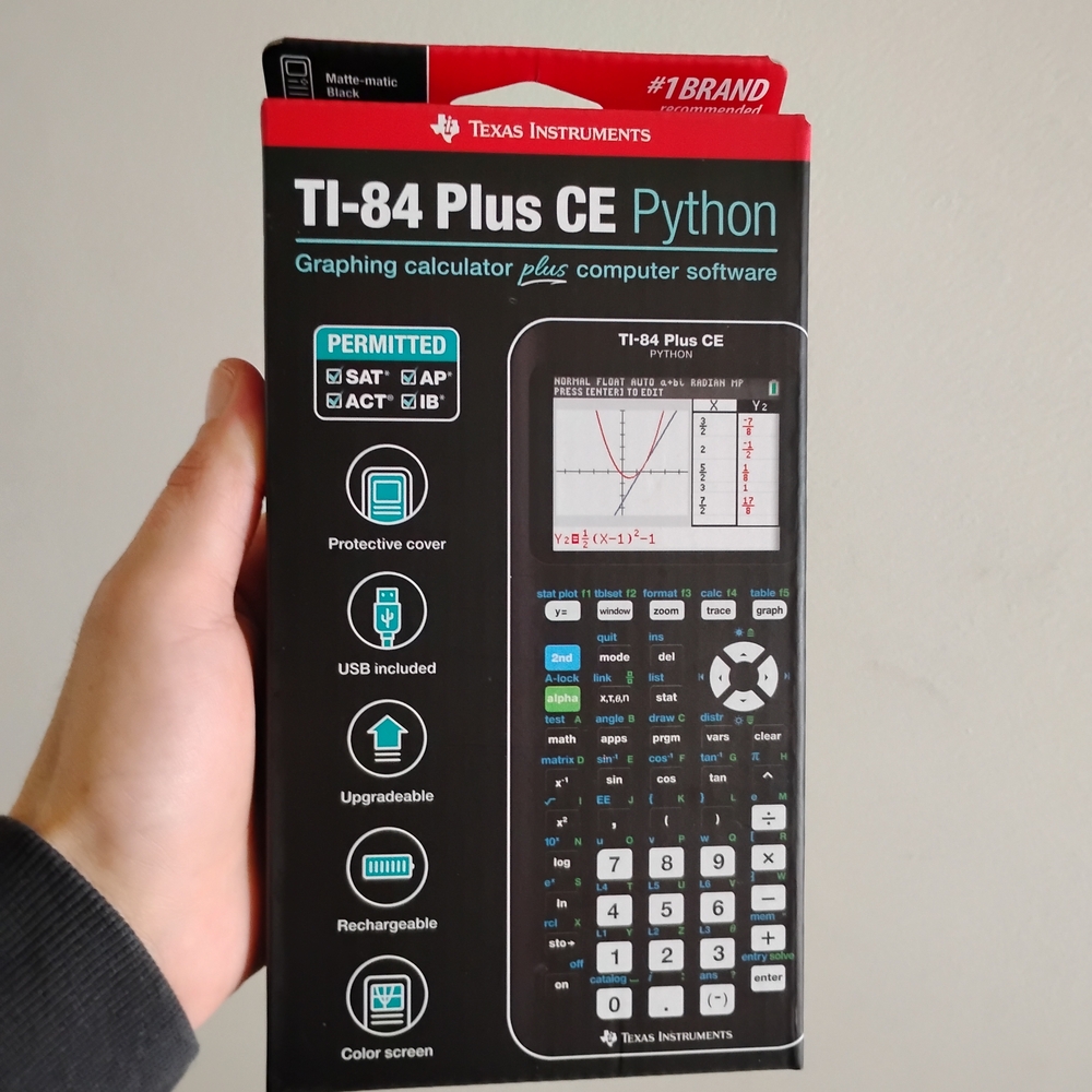 Texas Instruments TI-84 Plus CE Python Graphing Calculator